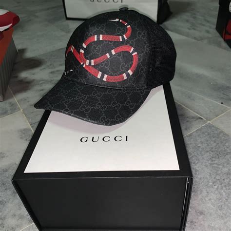 gucci snake cap uk|Gucci fitted cap.